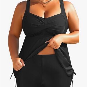 Aqua Eve Black Women's Swim Bikini Set